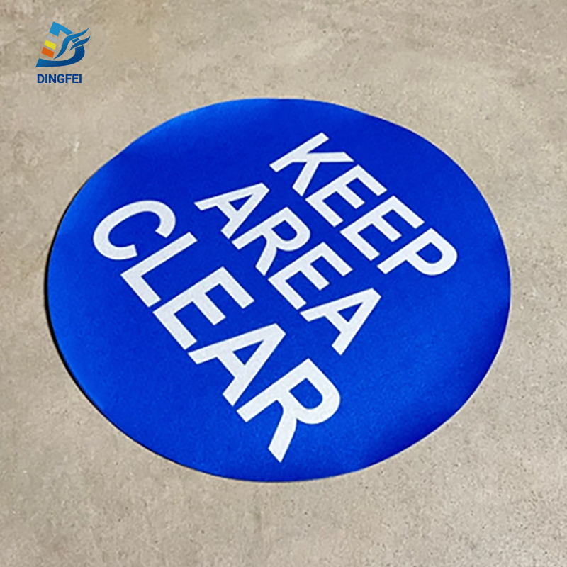 Keep Area Clear Reflective Floor Sticker - 